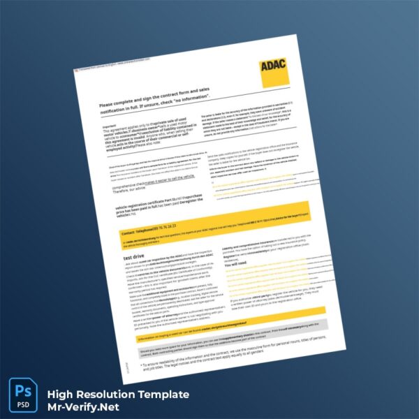 Editable Germany Private Sales Contract Word and Pdf Template Preview - Mac Doc