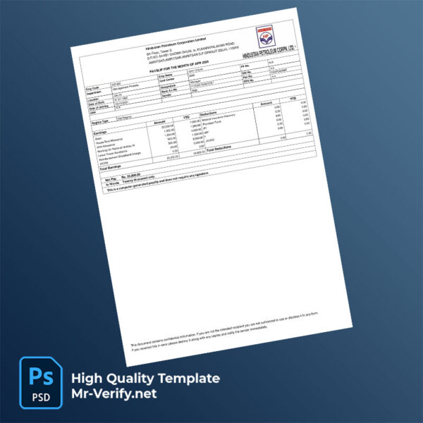Hindustan-Petroleum-Corporation-Limited-payslip-word-and-pdf-template-mrverify Hindustan Petroleum Corporation Limited payslip word and pdf template
