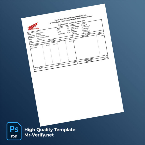 Honda-Motorcycle-and-Scooter-India-Pvt-Ltd-payslip-word-and-pdf-template-mrverify Honda Motorcycle and Scooter India Pvt Ltd payslip word and pdf template