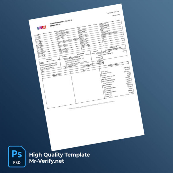 Howe-Engineering-Projects-India-PVT-LTD-payslip-word-and-pdf-template-mrverify Howe Engineering Projects India PVT LTD payslip word and pdf template