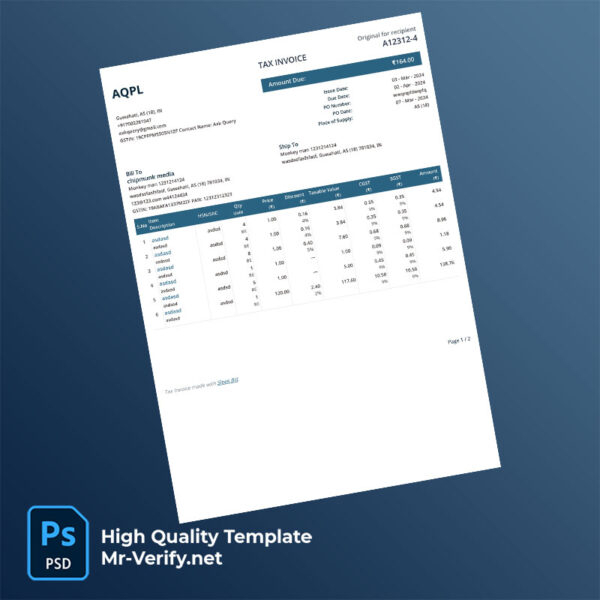 India-AQPL-Editable-Tax-Invoice-Template-in-Word-and-PDF-formats-mrverify India AQPL Editable Tax Invoice Template in Word and PDF formats