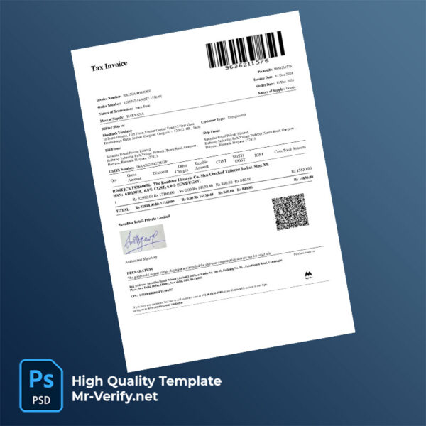 India-Savadika-Retail-Private-Limited-Editable-Tax-Invoice-Template-in-Word-and-PDF-formats-mrverify India Savadika Retail Private Limited Editable Tax Invoice Template in Word and PDF formats