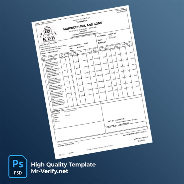India-Shree-Balaji-Agencies-Editable-Tax-Invoice-Template-in-Word-and-PDF-formats-mrverify India Shree Balaji Agencies Editable Tax Invoice Template in Word and PDF formats