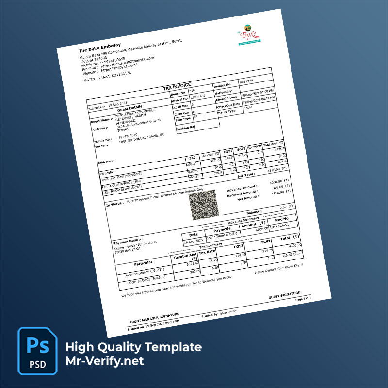 India-The-Byke-Hospitality-Ltd-Editable-GST-Bill-Template-in-Word-and-PDF-formats-mrverify India The Byke Hospitality Ltd Editable GST Bill Template in Word and PDF formats