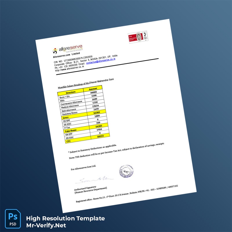 India%20Aforeserve%20com%20Limited%20Employment%20Verification%20Letter%20Template%20in%20Word%20and%20PDF%20formats-page2 Editable India Aforeserve com Limited Employment Verification Letter Template in Word and PDF formats page 2 Preview - Mac Doc