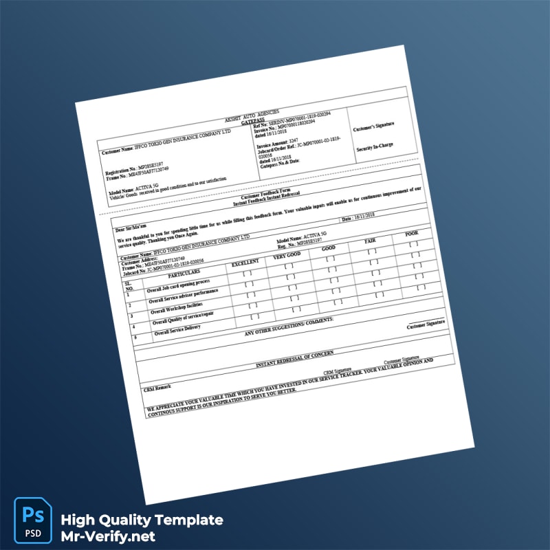 India Akshit Auto Agencies Invoice Template in Word and PDF formats page 3 India Akshit Auto Agencies Invoice Template in Word and PDF formats page 3