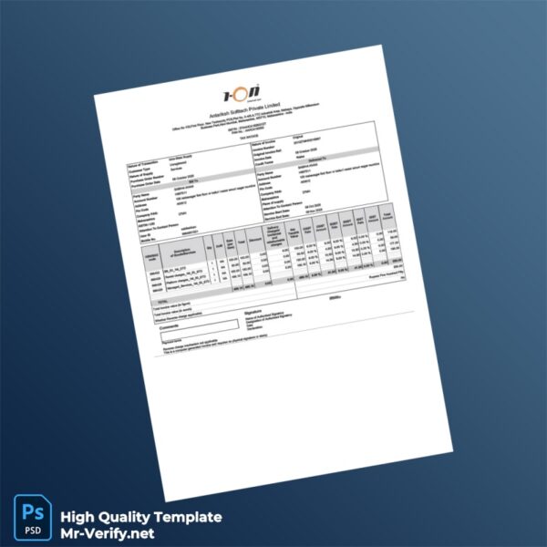 India Antariksh Softech Invoice Template in Word and PDF formats India Antariksh Softech Invoice Template in Word and PDF formats