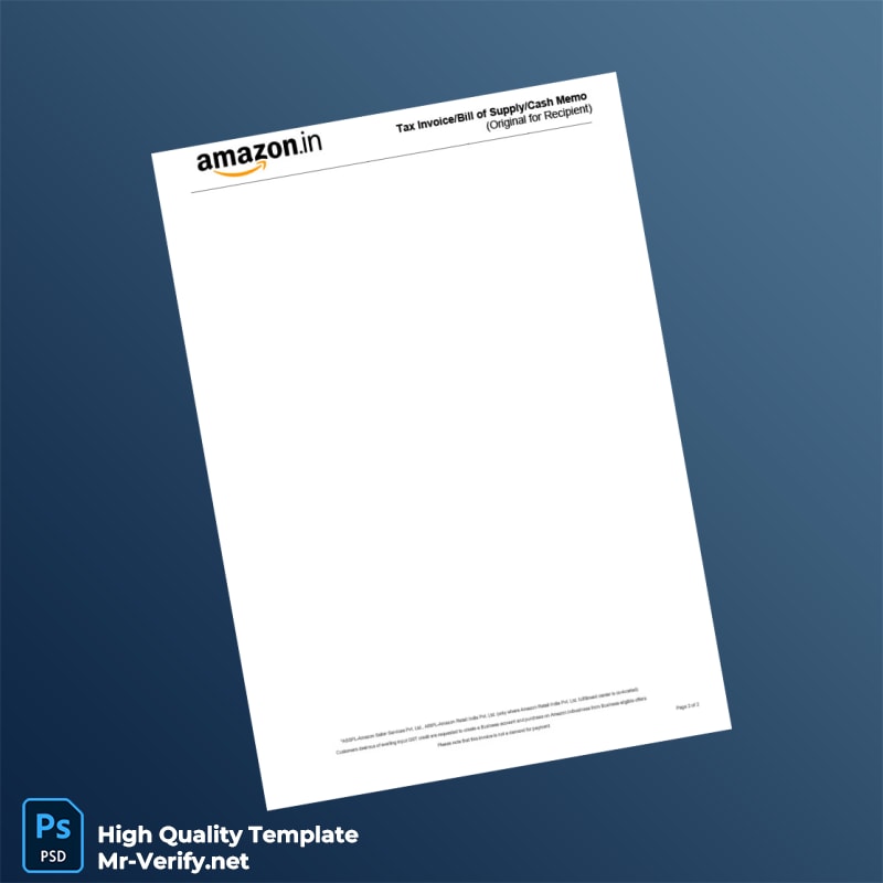 India Appario Retail Private Ltd Tax Invoice Template in Word and PDF formats page 2 India Appario Retail Private Ltd Tax Invoice Template in Word and PDF formats page 2
