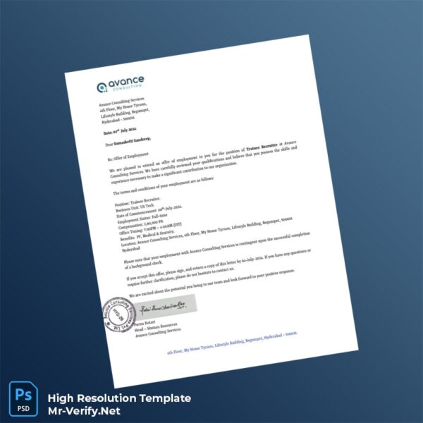 India%20Avance%20Consulting%20Services%20Employment%20Verification%20Letter%20Template%20in%20Word%20and%20PDF%20formats Editable India Avance Consulting Services Employment Verification Letter Word and Pdf Template Preview - Mac Doc