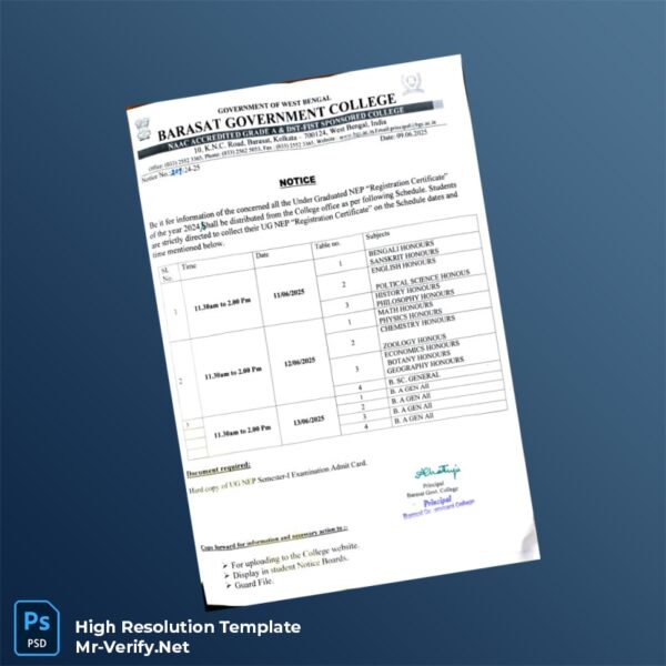 India%20Barasat%20Government%20College%20Registration%20Certificate%20Template%20in%20Word%20and%20PDF%20formats Editable India Barasat Government College Registration Certificate Word and Pdf Template Preview - Mac Doc