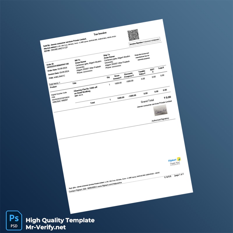 India Buzz Retail India Invoice Template in Word and PDF formats page 2 India Buzz Retail India Invoice Template in Word and PDF formats page 2