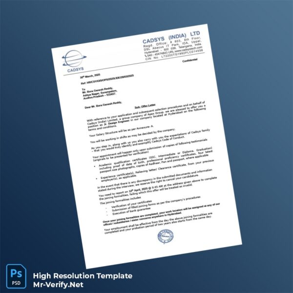 India%20CADSYS%20INDIA%20LTD%20Offer%20Letter%20Template%20in%20Word%20and%20PDF%20formats Editable India CADSYS INDIA LTD Offer Letter Word and Pdf Template Preview - Mac Doc