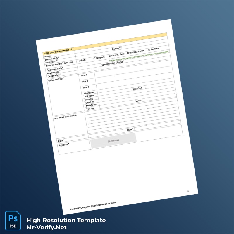 India%20CERSAI%20CKYC%20Registration%20Form%20Template%20in%20Word%20and%20PDF%20formats-page3 Editable India CERSAI CKYC Registration Form Template in Word and PDF formats page 3 Preview - Mac Doc