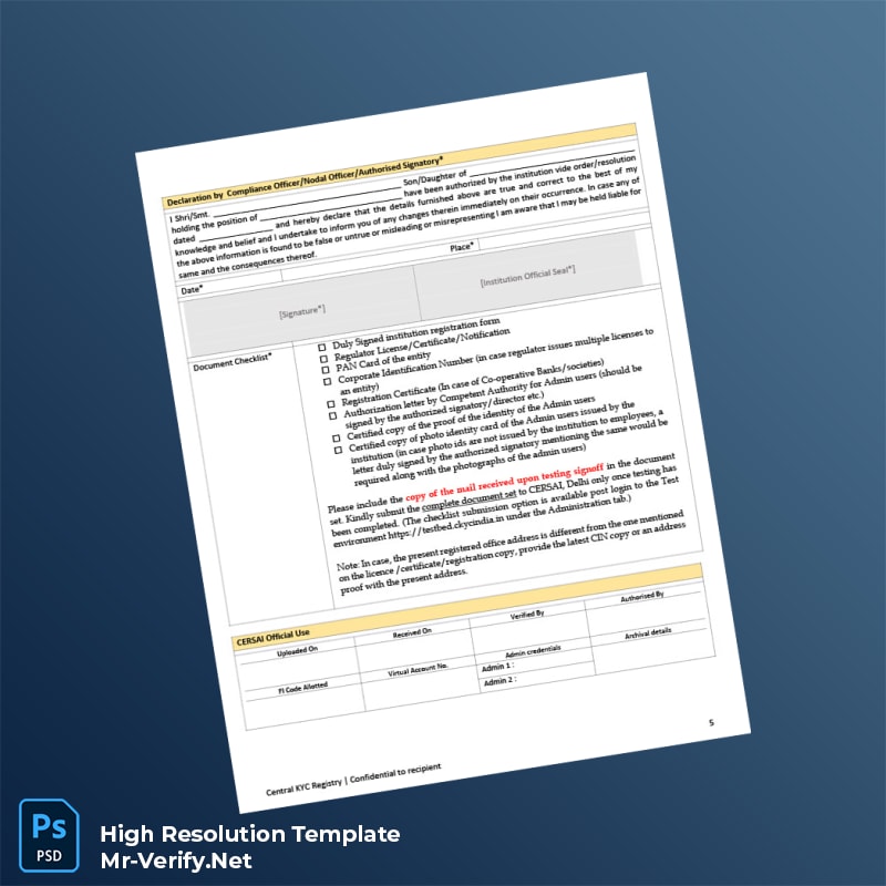 India%20CERSAI%20CKYC%20Registration%20Form%20Template%20in%20Word%20and%20PDF%20formats-page5 Editable India CERSAI CKYC Registration Form Template in Word and PDF formats page 5 Preview - Mac Doc