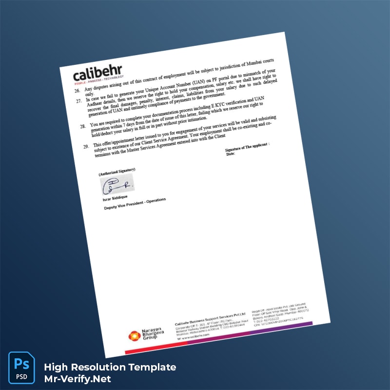 India%20Calibehr%20Business%20Support%20Services%20Pvt%20Ltd%20Employment%20Verification%20Letter%20Template%20in%20Word%20and%20PDF%20formats-page6 Editable India Calibehr Business Support Services Pvt Ltd Employment Verification Letter Template in Word and PDF formats page 6 Preview - Mac Doc