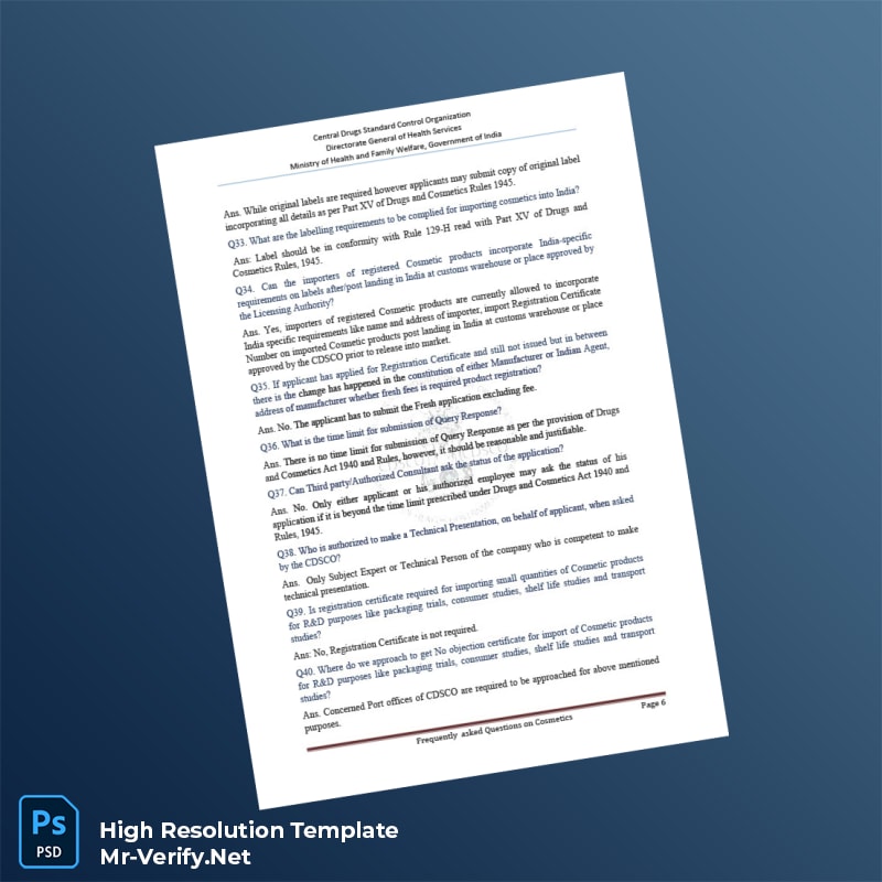 India%20Central%20Drugs%20Standard%20Control%20Organization%20Registration%20Certificate%20Template%20in%20Word%20and%20PDF%20formats-page6 Editable India Central Drugs Standard Control Organization Registration Certificate Template in Word and PDF formats page 6 Preview - Mac Doc