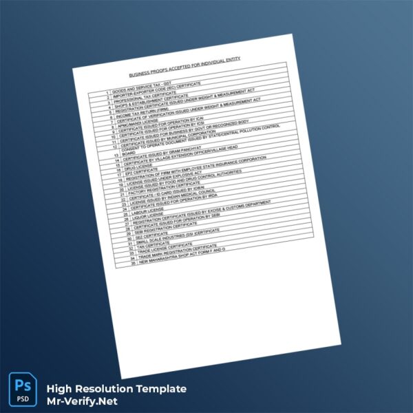 Editable India Certificate of Incorporation Word and Pdf Template Preview - Mac Doc