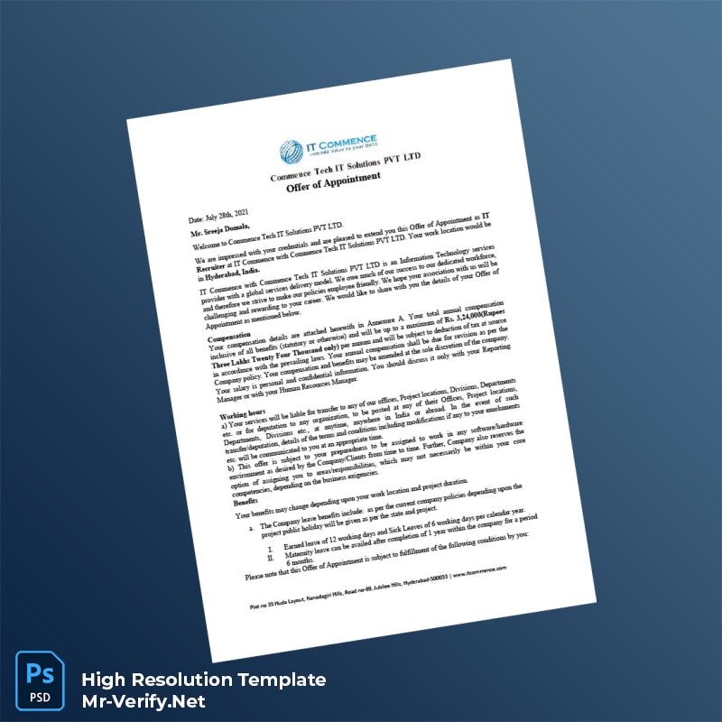 India%20Commence%20Tech%20IT%20Solutions%20PVT%20LTD%20Offer%20Letter%20Template%20in%20Word%20and%20PDF%20formats Editable India Commence Tech IT Solutions PVT LTD Offer Letter Word and Pdf Template Preview - Mac Doc