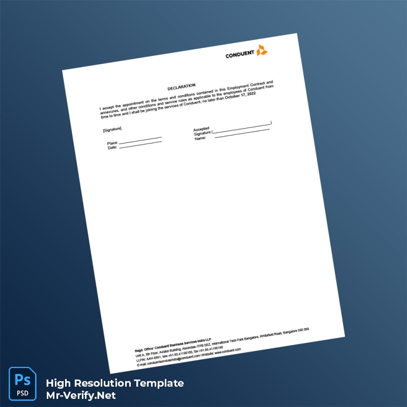 India%20Conduent%20Business%20Services%20India%20LLP%20Employment%20Verification%20Letter%20Template%20in%20Word%20and%20PDF%20formats-page7 Editable India Conduent Business Services India LLP Employment Verification Letter Template in Word and PDF formats page 7 Preview - Mac Doc