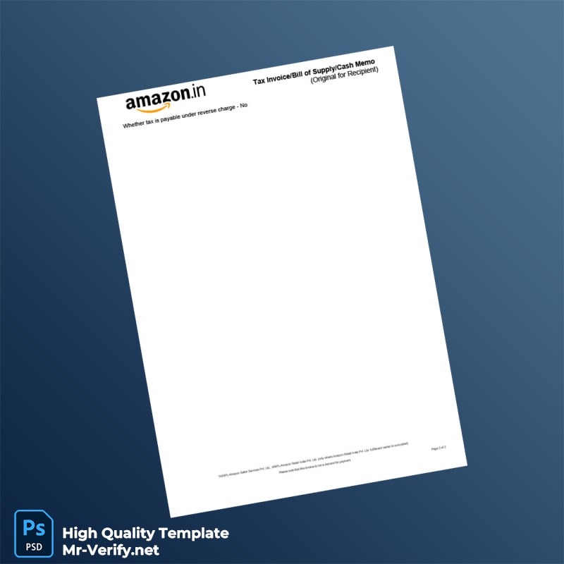 India DAW NTECH ELECTRONICS PRIVATE LIMITED Tax Invoice Template in Word and PDF formats page 2 India DAW NTECH ELECTRONICS PRIVATE LIMITED Tax Invoice Template in Word and PDF formats page 2