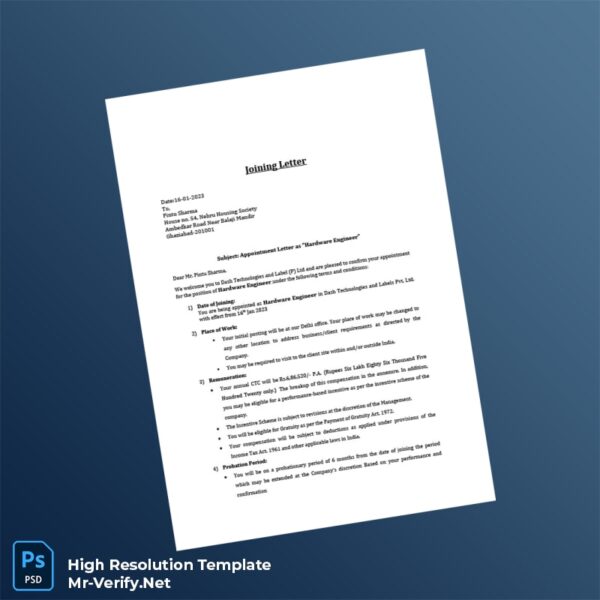 India%20Dash%20Technologies%20and%20Label%20P%20Ltd%20Joining%20Letter%20Template%20in%20Word%20and%20PDF%20formats Editable India Dash Technologies and Label P Ltd Joining Letter Word and Pdf Template Preview - Mac Doc
