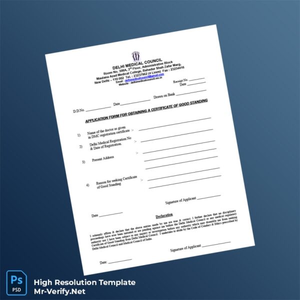 India%20Delhi%20Medical%20Council%20Certificate%20of%20Good%20Standing%20Application%20Form%20Template%20in%20Word%20and%20PDF%20formats Editable India Delhi Medical Council Certificate of Good Standing Application Form Word and Pdf Template Preview