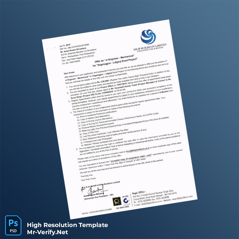 India%20Dilip%20Buildcon%20Employment%20Verification%20Letter%20Template%20in%20Word%20and%20PDF%20formats Editable India Dilip Buildcon Employment Verification Letter Word and Pdf Template Preview - Mac Doc