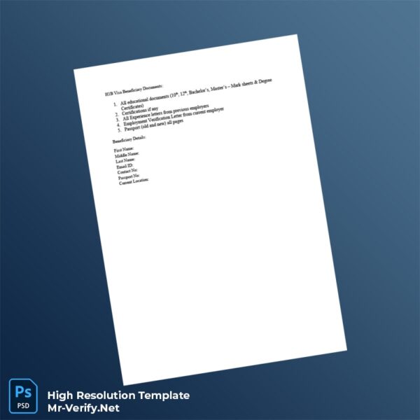 Editable India Employment Verification Letter Word and Pdf Template Preview - Mac Doc