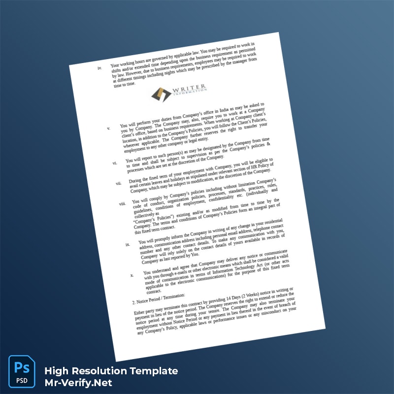 India%20FTC%20Employment%20Verification%20Letter%20Template%20in%20Word%20and%20PDF%20formats-page2 Editable India FTC Employment Verification Letter Template in Word and PDF formats page 2 Preview - Mac Doc