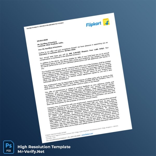 India%20Flipkart%20Employment%20Verification%20Letter%20Template%20in%20Word%20and%20PDF%20formats Editable India Flipkart Employment Verification Letter Word and Pdf Template Preview - Mac Doc