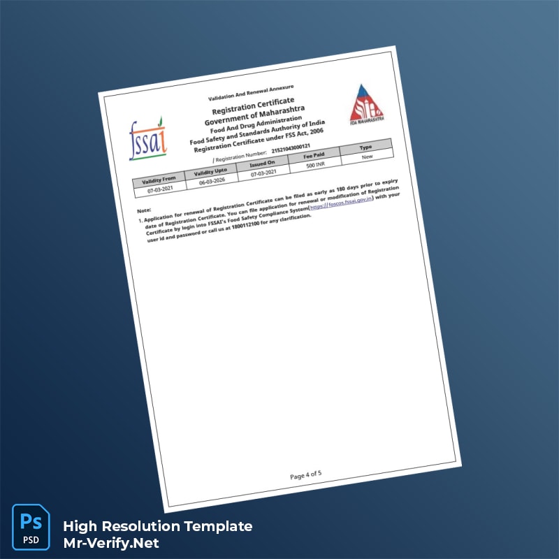 India%20Food%20Safety%20and%20Standards%20Authority%20Food%20License%20Template%20in%20Word%20and%20PDF%20formats-page4 Editable India Food Safety and Standards Authority Food License Template in Word and PDF formats page 4 Preview - Mac Doc