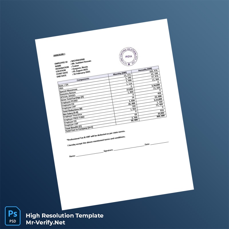 India%20Futurz%20Staffing%20Solutions%20Pvt%20Ltd%20Employment%20Verification%20Letter%20Template%20in%20Word%20and%20PDF%20formats-page5 Editable India Futurz Staffing Solutions Pvt Ltd Employment Verification Letter Template in Word and PDF formats page 5 Preview - Mac Doc