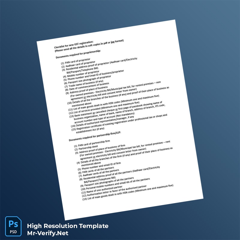 India%20GST%20Registration%20Checklist%20Template%20in%20Word%20and%20PDF%20formats Editable India GST Registration Checklist Word and Pdf Template Preview - Mac Doc