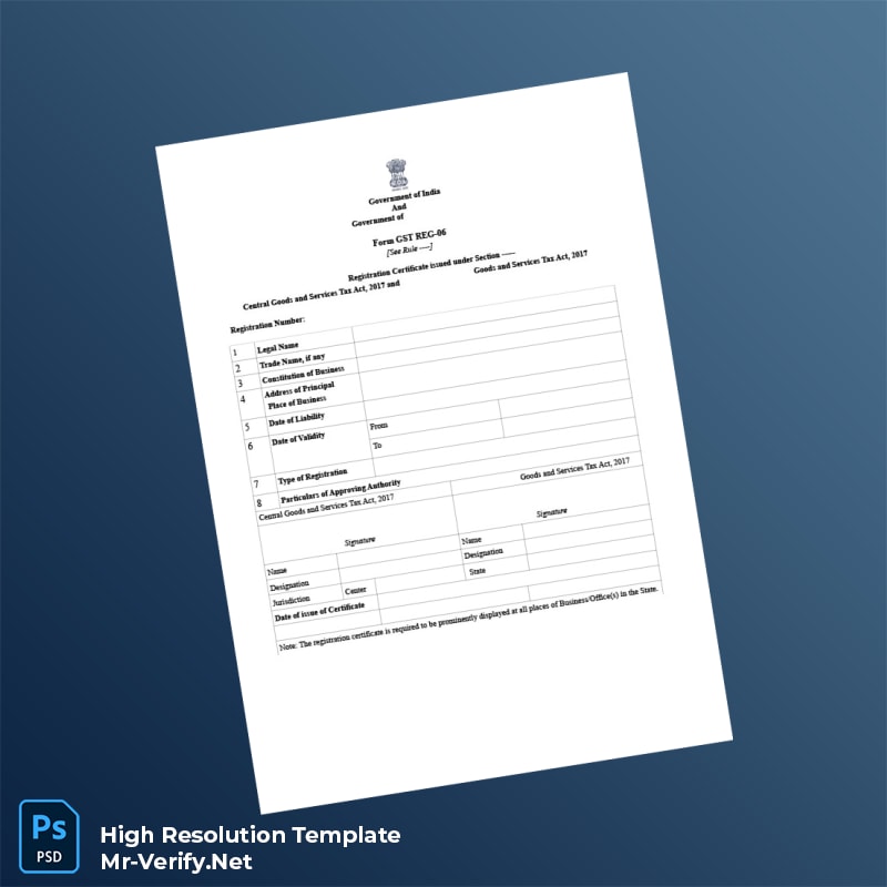 India%20GST%20Tax%20Registration%20Certificate%20Template%20in%20Word%20and%20PDF%20formats Editable India GST Tax Registration Certificate Word and Pdf Template Preview - Mac Doc
