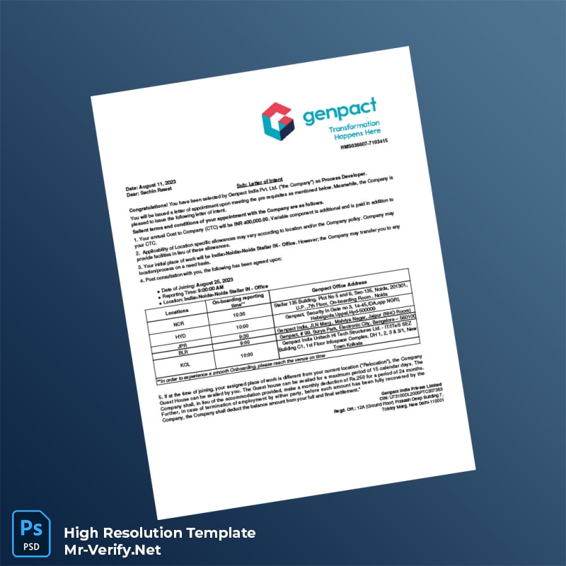 India%20Genpact%20Employment%20Verification%20Letter%20Template%20in%20Word%20and%20PDF%20formats Editable India Genpact Employment Verification Letter Word and Pdf Template Preview - Mac Doc