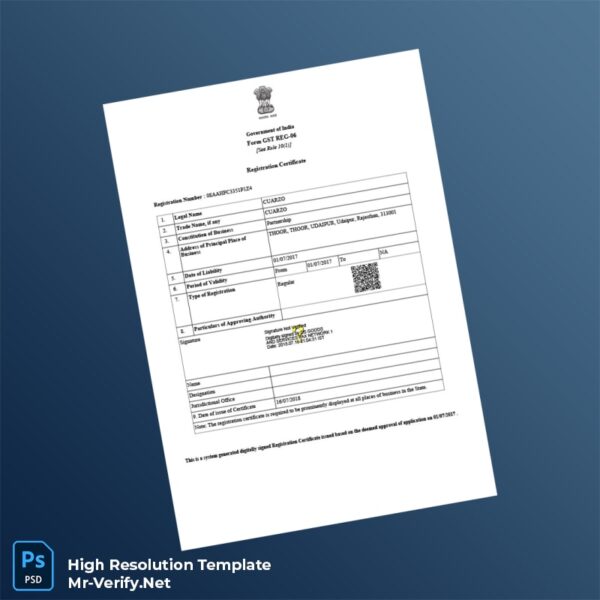 India%20Government%20of%20India%20Editable%20GST%20Registration%20Certificate%20Template%20in%20Word%20and%20PDF%20formats Editable India Government of India Editable GST Registration Certificate Word and Pdf Template Preview