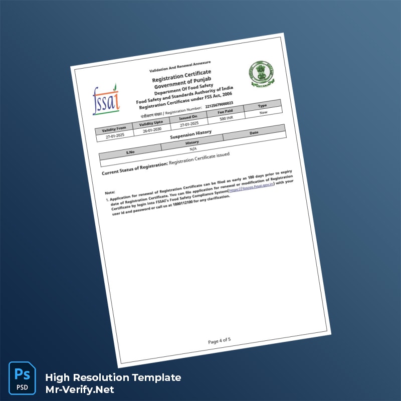 India%20Government%20of%20Punjab%20Registration%20Certificate%20Template%20in%20Word%20and%20PDF%20formats-page4 Editable India Government of Punjab Registration Certificate Template in Word and PDF formats page 4 Preview - Mac Doc