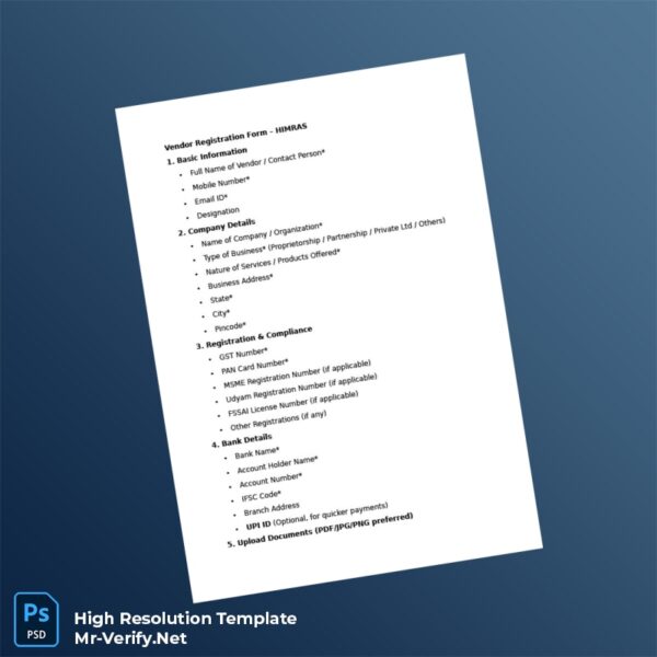 India%20HIMRAS%20Vendor%20Registration%20Form%20Template%20in%20Word%20and%20PDF%20formats Editable India HIMRAS Vendor Registration Form Word and Pdf Template Preview - Mac Doc
