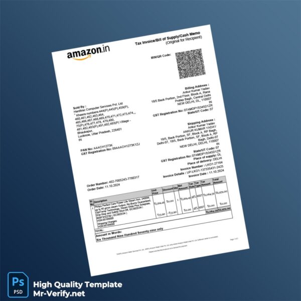 India Hardtrac Computer Services Pvt Ltd Tax Invoice Template in Word and PDF formats India Hardtrac Computer Services Pvt Ltd Tax Invoice Template in Word and PDF formats