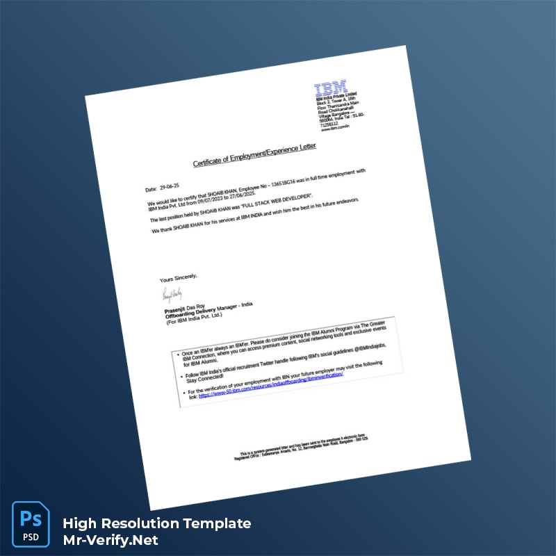 India%20IBM%20Employment%20Verification%20Letter%20Template%20in%20Word%20and%20PDF%20formats-page2 Editable India IBM Employment Verification Letter Template in Word and PDF formats page 2 Preview - Mac Doc