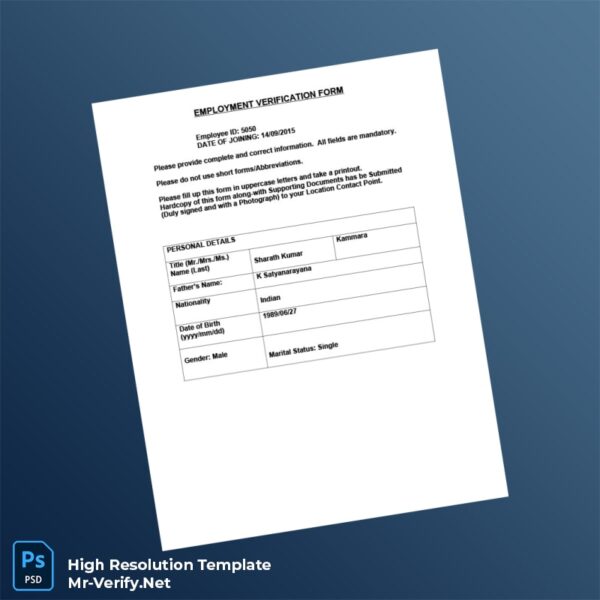 Editable India Igot Tech Solutions Employment Verification Letter Word and Pdf Template Preview - Mac Doc