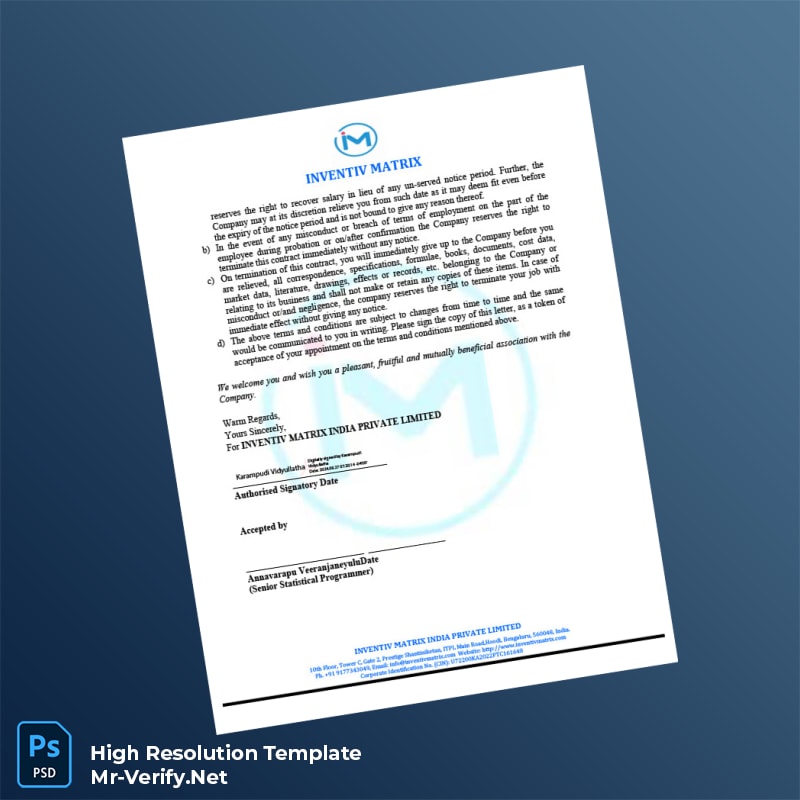 India%20Inventiv%20Matrix%20Employment%20Verification%20Letter%20Template%20in%20Word%20and%20PDF%20formats-page4 Editable India Inventiv Matrix Employment Verification Letter Template in Word and PDF formats page 4 Preview - Mac Doc