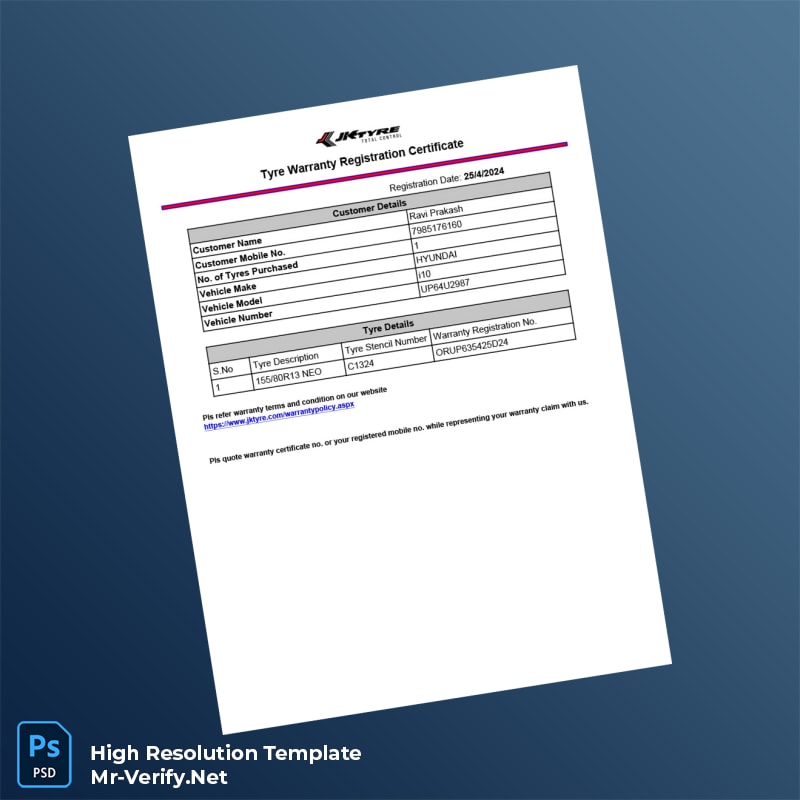 India%20JK%20Tyre%20Warranty%20Registration%20Certificate%20Template%20in%20Word%20and%20PDF%20formats Editable India JK Tyre Warranty Registration Certificate Word and Pdf Template Preview - Mac Doc