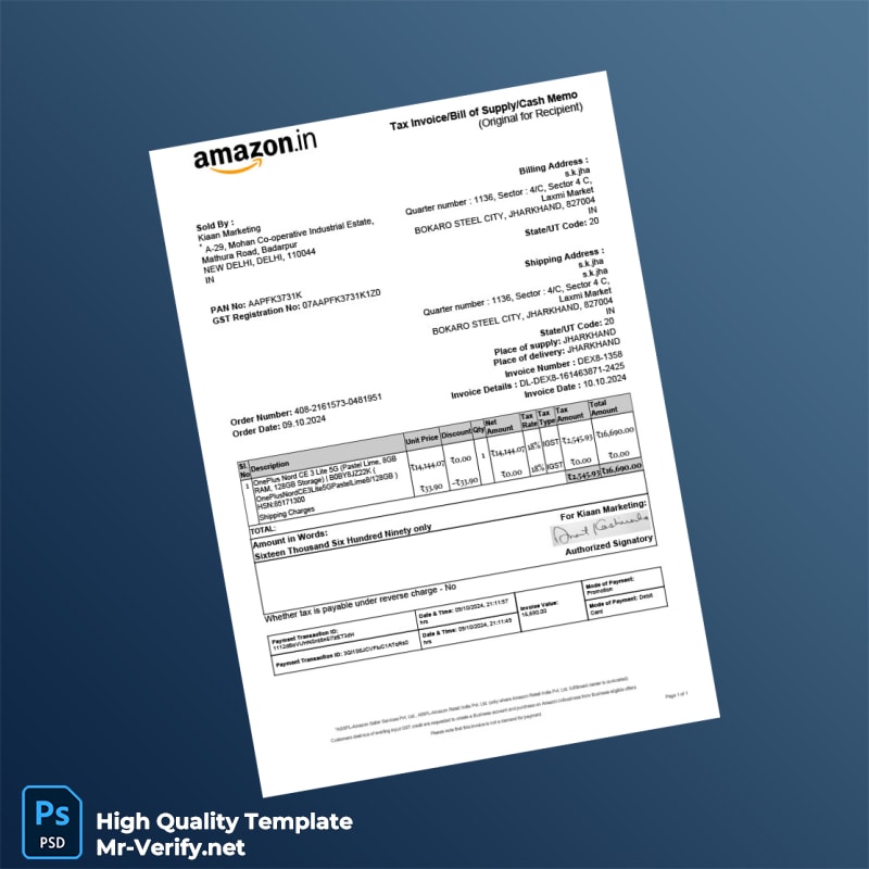 India Kiaan Marketing Invoice Template in Word and PDF formats India Kiaan Marketing Invoice Template in Word and PDF formats