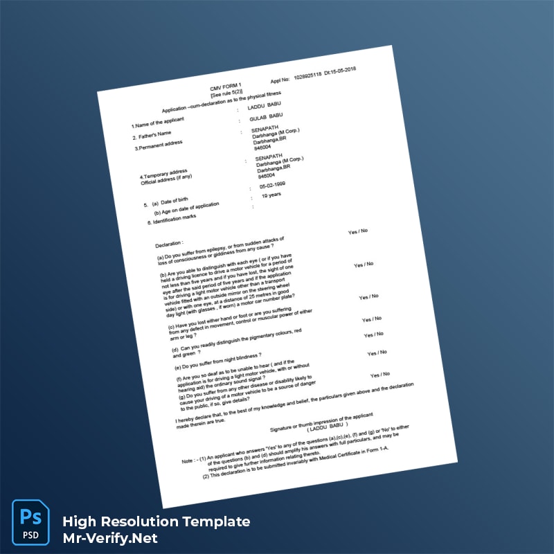 India%20Licensing%20Authority%20Learner%20s%20Licence%20Application%20Form%20Template%20in%20Word%20and%20PDF%20formats-page3 Editable India Licensing Authority Learner s Licence Application Form Template in Word and PDF formats page 3 Preview - Mac Doc