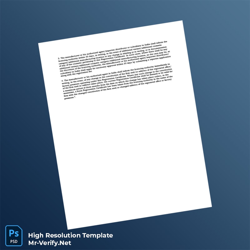 India%20Licensing%20Authority%20Registration%20Certificate%20Template%20in%20Word%20and%20PDF%20formats-page2 Editable India Licensing Authority Registration Certificate Template in Word and PDF formats page 2 Preview - Mac Doc