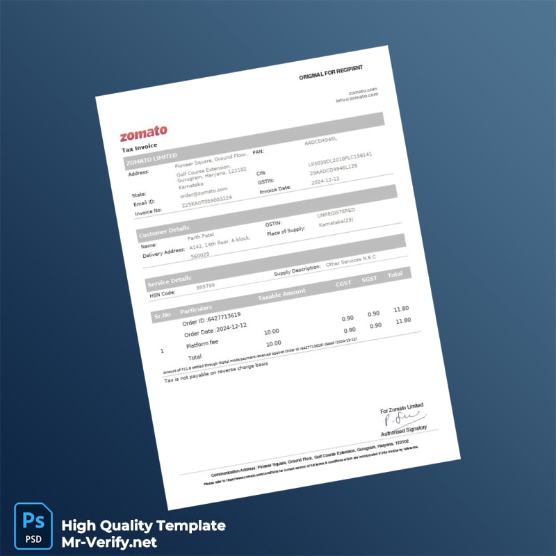 India M K FOODS JAYANAGAR Tax Invoice Template in Word and PDF formats page 2 India M K FOODS JAYANAGAR Tax Invoice Template in Word and PDF formats page 2