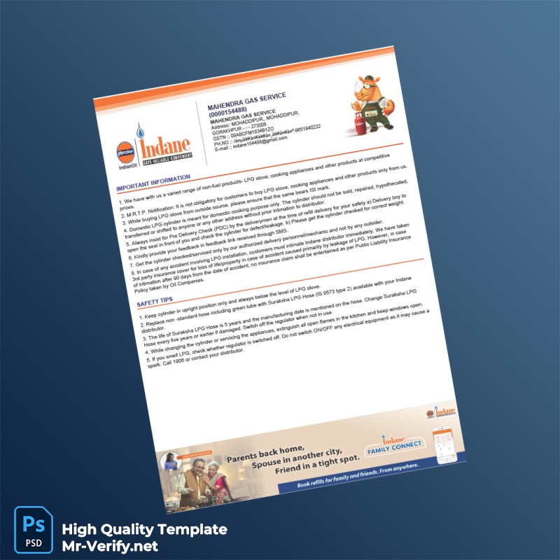 India Mahendra Gas Service Invoice Template in Word and PDF formats page 2 India Mahendra Gas Service Invoice Template in Word and PDF formats page 2