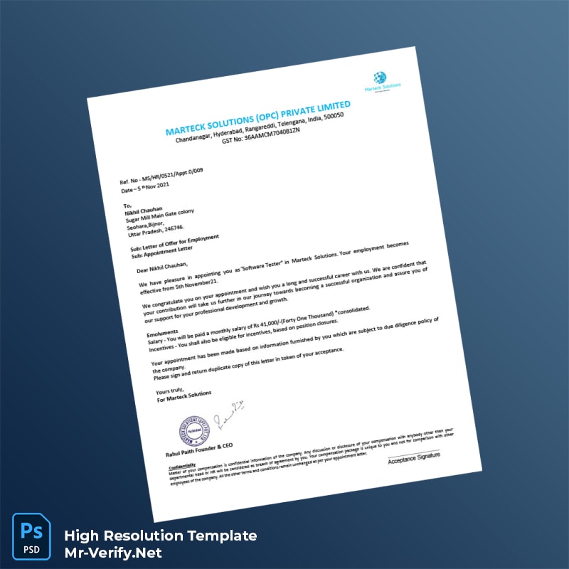India%20Marteck%20Solutions%20Employment%20Verification%20Letter%20Template%20in%20Word%20and%20PDF%20formats Editable India Marteck Solutions Employment Verification Letter Word and Pdf Template Preview - Mac Doc