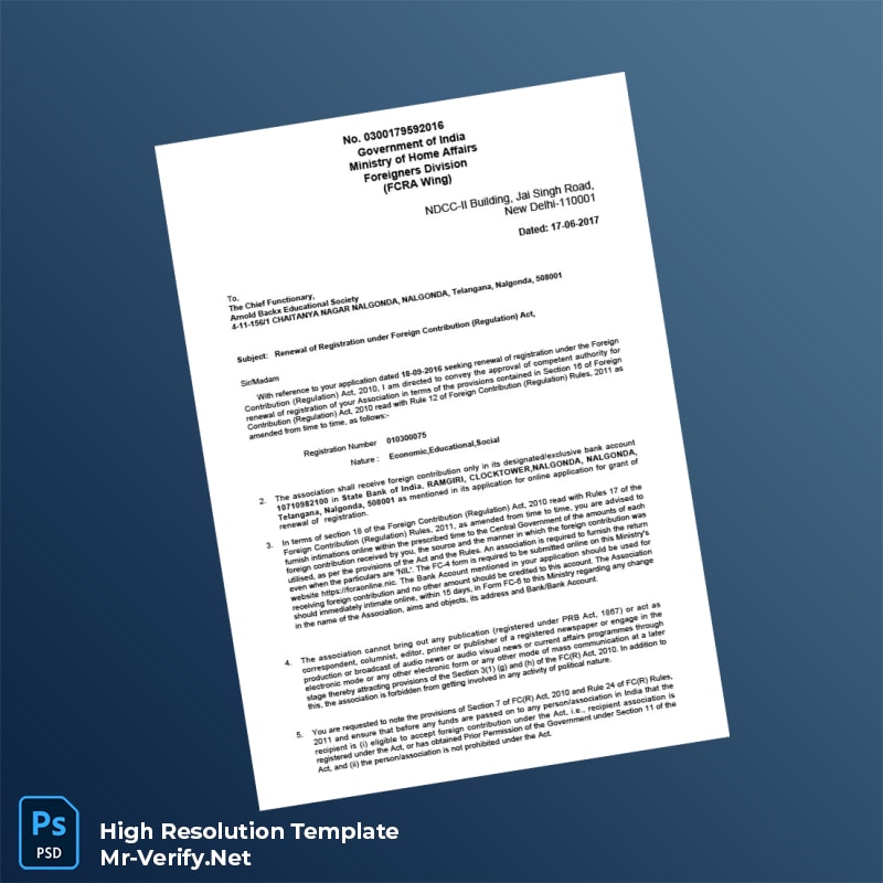 India%20Ministry%20of%20Home%20Affairs%20FCRA%20Registration%20Renewal%20Certificate%20Template%20in%20Word%20and%20PDF%20formats Editable India Ministry of Home Affairs FCRA Registration Renewal Certificate Word and Pdf Template Preview - Mac Doc